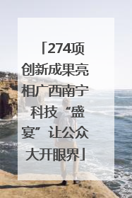 274项创新成果亮相广西南宁 科技“盛宴”让公众大开眼界