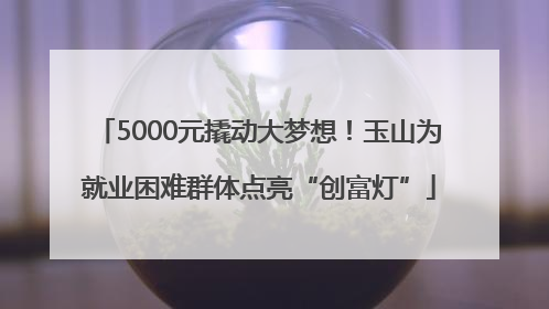 5000元撬动大梦想！玉山为就业困难群体点亮“创富灯”