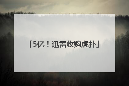 5亿！迅雷收购虎扑