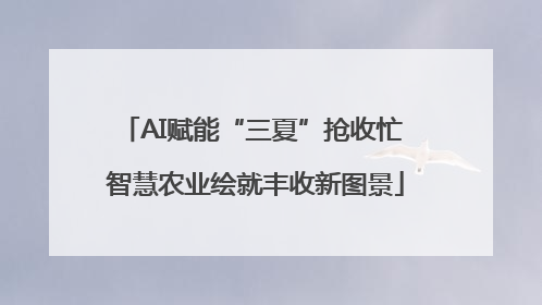AI赋能“三夏”抢收忙 智慧农业绘就丰收新图景