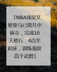 NBA球星文班亚马已离开少林寺，完成10天修行：4点半起床，训练强度高于武僧