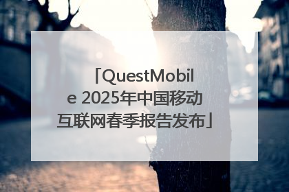 QuestMobile 2025年中国移动互联网春季报告发布